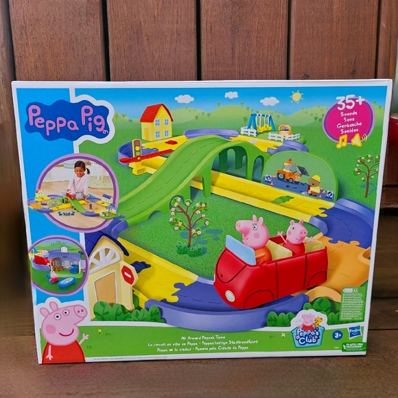 Peppa Pig All Around Town Playset With Adjustable Track 1 Figure & 35+ Sounds - Picture 8 of 8